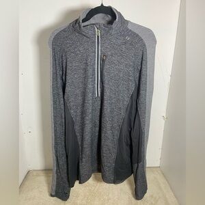 Lululemon Mens Half Zip Running Pullover Heather Grey Training Top XXL